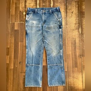 Vintage Y2K Kanye West Style Carhartt Double Knees Work Pants Size 36 by 32